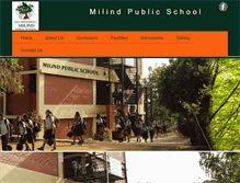 Tablet Screenshot of milindpublicschool.com